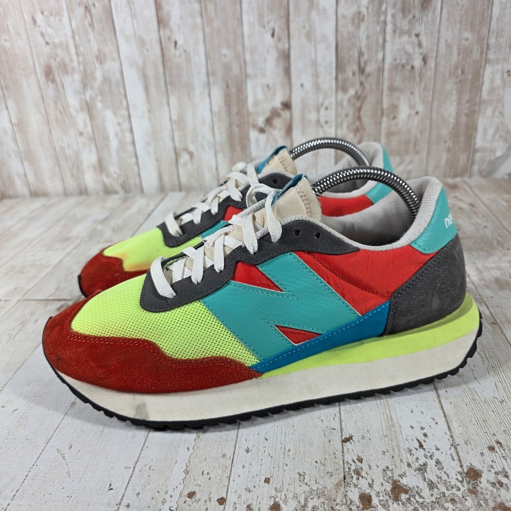 New Balance 237 Mens Team Red Bayside Multi Color Sneakers MS237PK1 Size 9 - Picture 3 of 9